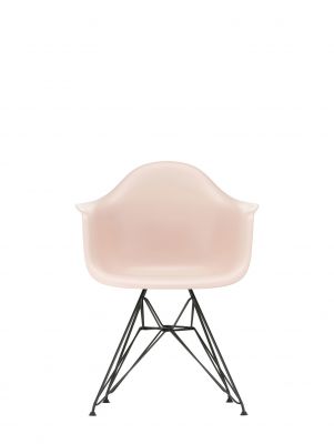 Eames Plastic Arm Chair DAR Stuhl Vitra Schwarz - Zartrosa